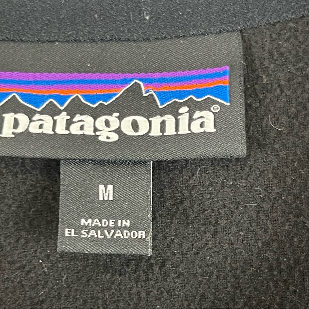 Patagonia Women’s Black Quarter‎ Zip Fleece Pullover Size M - Picture 6 of 9